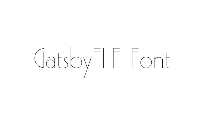GatsbyFLF Font
